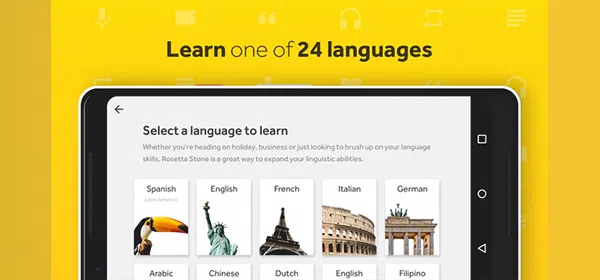 دانلود اپلیکیشن آموزش زبان رزتا استون Rosetta Stone_www.AppZaban.ir
